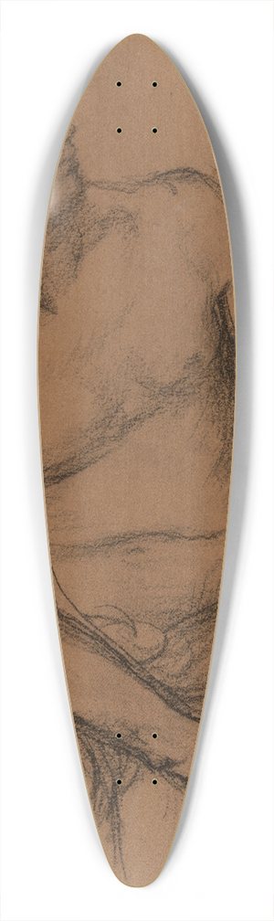 Pierre Puvis de Chavannes - Homme assis nu, de face 39.3 inch art pintail longboard deck