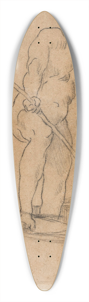Pierre Puvis de Chavannes - Homme debout dans une barque 39.3 inch art pintail longboard deck