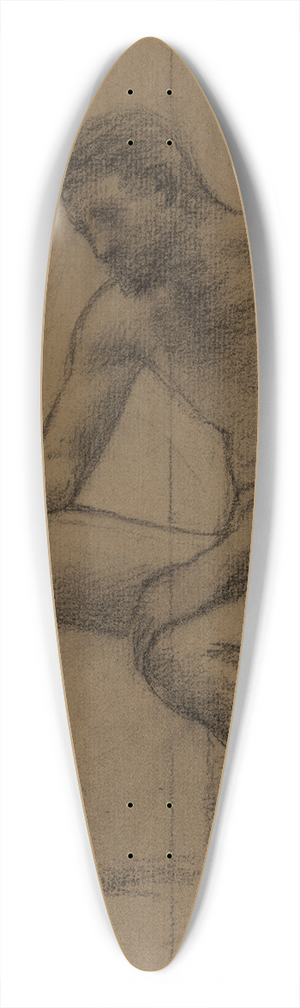 Pierre Puvis de Chavannes - Homme nu assis 39.3 inch art pintail longboard deck