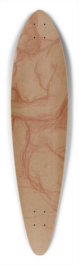 Pierre Puvis de Chavannes - Homme nu assis, de face 39.3 inch art pintail longboard deck