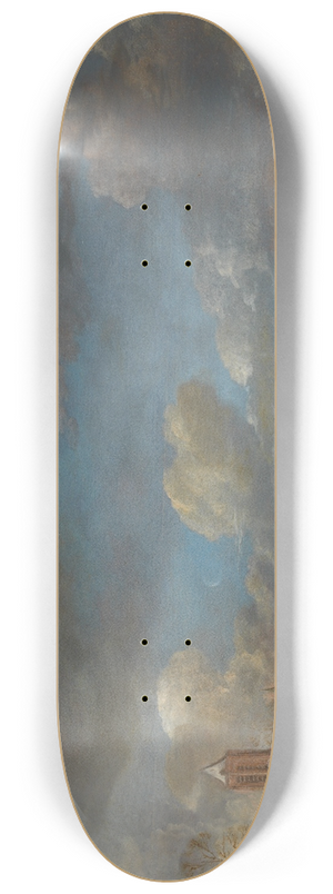 Aert van der Neer - Winter Landscape near a Town with Kolf Players 8.25 inch art skate deck