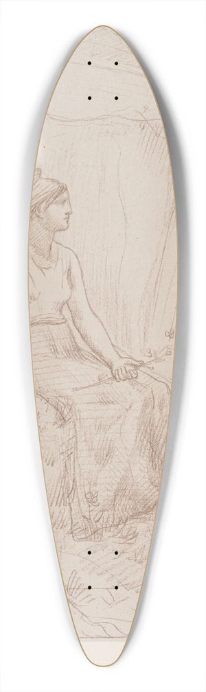 Pierre Puvis de Chavannes - Normandy 39.3 inch art pintail longboard deck