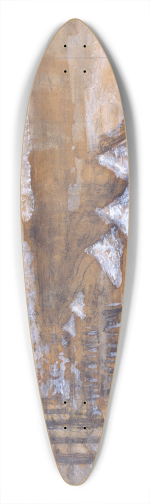 Pierre Puvis de Chavannes - Pice deau des Suisses  Versailles 39.3 inch art pintail longboard deck Pierre Puvis de Chavannes - Pice deau des Suisses  Versailles 39.3 inch art pintail longboard deck