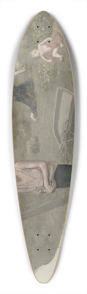 Pierre Puvis de Chavannes - The Poor Fisherman 39.3 inch art pintail longboard deck