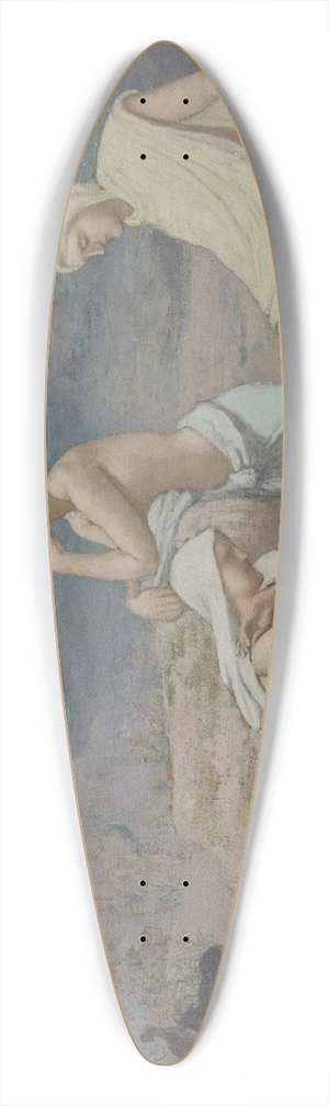 Pierre Puvis de Chavannes - The Shepherds Song 39.3 inch art pintail longboard deck