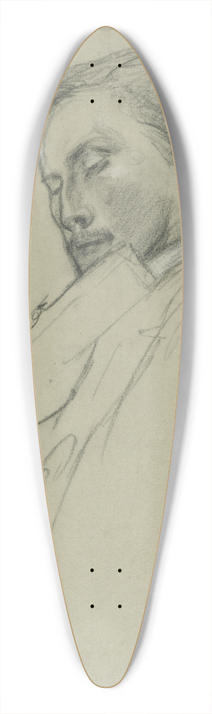 Pierre Puvis de Chavannes - The Violinist 39.3 inch art pintail longboard deck