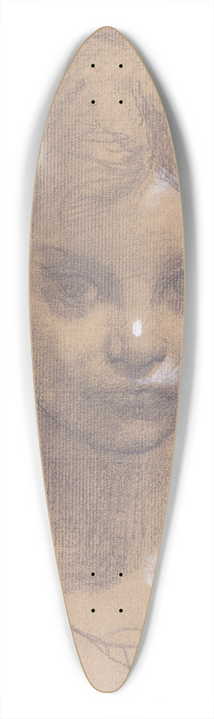 Pierre Puvis de Chavannes - Tte de fillette 39.3 inch art pintail longboard deck Pierre Puvis de Chavannes - Tte de fillette 39.3 inch art pintail longboard deck