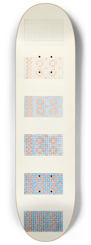 Cornelius Christoffels - Textile  Technique Demonstration 8.25 inch art skate deck