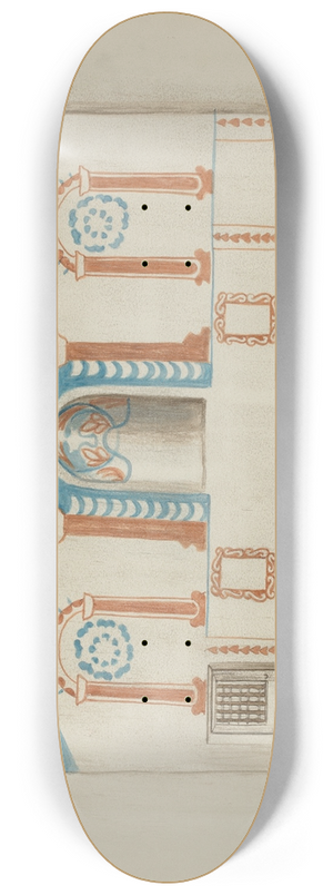Cornelius Christoffels - Wall Painting (Reredos) 8.25 inch art skate deck