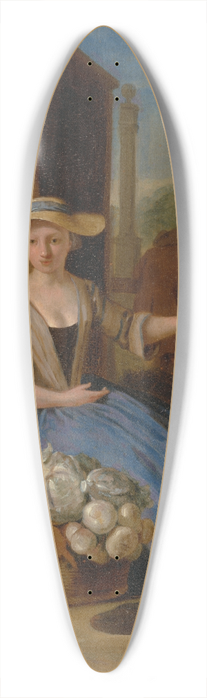 Pieter Angillis - Vegetable Seller, Covent Garden 39.3 inch art pintail longboard deck
