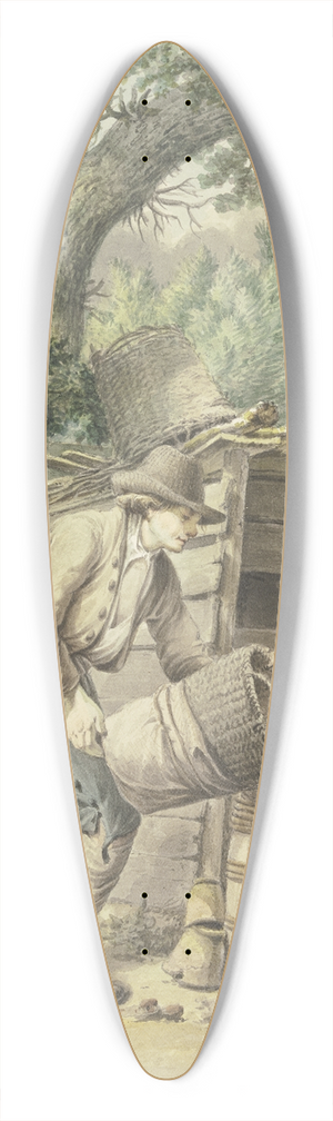 Pieter Bartholomeusz. Barbiers - Ein Bauer schttet Kartoffeln in ein Fa, dabei hilft ein Kind 39.3 inch art pintail longboard deck