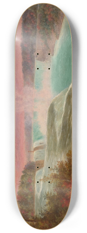 Cornelius David Krieghoff - The Artist at Niagara 8.25 inch art skate deck