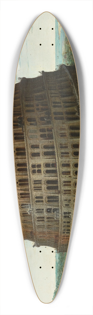 Pieter Bruegel The Elder - The Tower of Babel (Rotterdam) 39.3 inch art pintail longboard deck Pieter Bruegel The Elder - The Tower of Babel (Rotterdam) 39.3 inch art pintail longboard deck