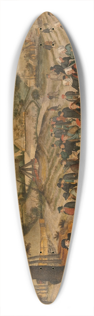 Pieter Brueghel The Younger - A Wedding Procession 39.3 inch art pintail longboard deck