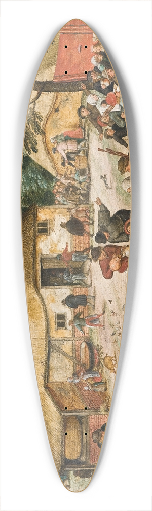 Pieter Brueghel The Younger - The Peasant Wedding 39.3 inch art pintail longboard deck