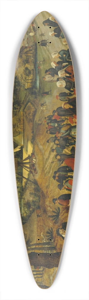 Pieter Brueghel The Younger - The wedding procession 39.3 inch art pintail longboard deck