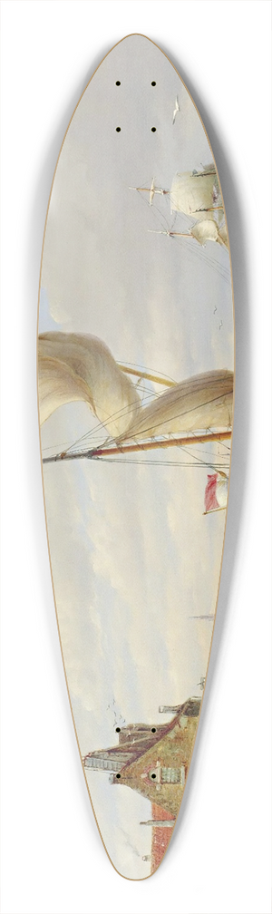 Pieter Christian Dommersen - Flushing, Holland 39.3 inch art pintail longboard deck