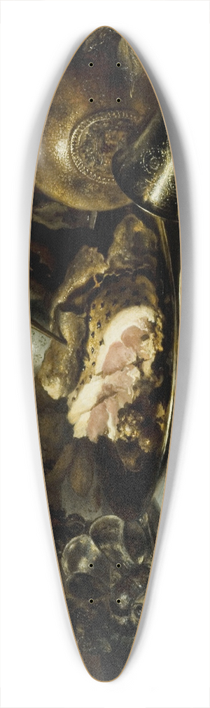Pieter Claesz - Still life with ham 39.3 inch art pintail longboard deck