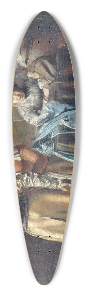 Pieter Codde - Guard House interior 39.3 inch art pintail longboard deck