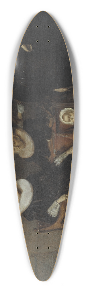 Pieter Codde - Portrait of a Family 39.3 inch art pintail longboard deck