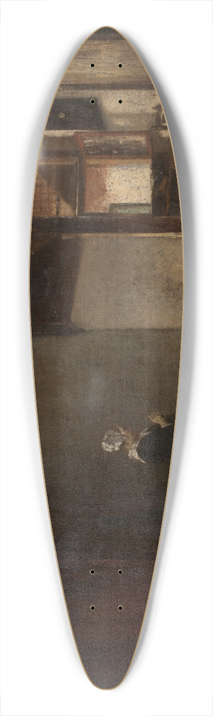 Pieter De Hooch - A Dutch Interior 39.3 inch art pintail longboard deck