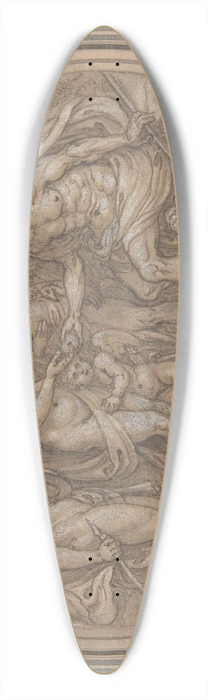 Pieter de Jode I - The Judgment of Paris 39.3 inch art pintail longboard deck