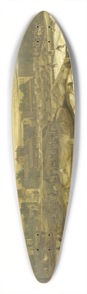 Pieter de Molijn - Wool Making 39.3 inch art pintail longboard deck