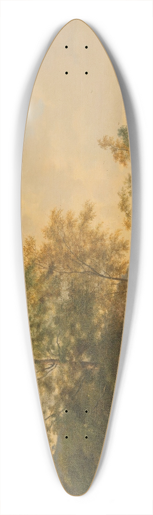 Pieter Gerardus van Os - Hilly Landscape with Shepherd, Drover and Cattle 39.3 inch art pintail longboard deck