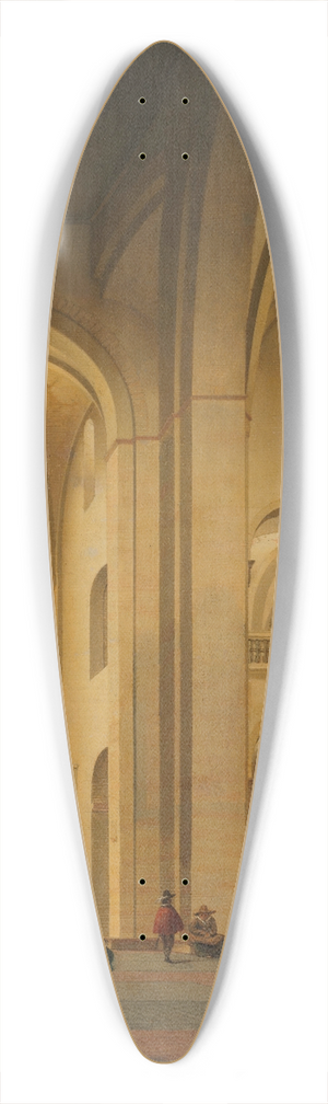 Pieter Jansz Saenredam - The Transept of the Mariakerk in Utrecht, seen from the Northeast 39.3 inch art pintail longboard deck Pieter Jansz Saenredam - The Transept of the Mariakerk in Utrecht, seen from the Northeast 39.3 inch art pintail longboard deck