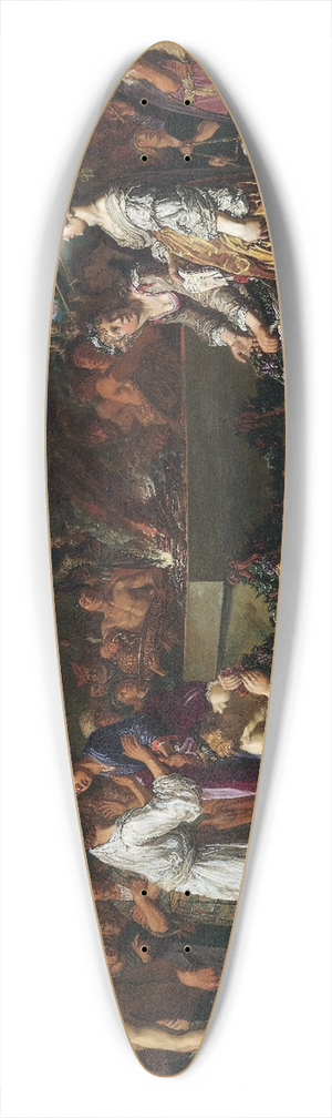 Pieter Lastman - Orestes and Pylades Disputing At The Altar 39.3 inch art pintail longboard deck