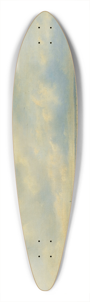 Pieter Lodewijk Francisco Kluyver - Extensive landscape with a church in the distance 39.3 inch art pintail longboard deck