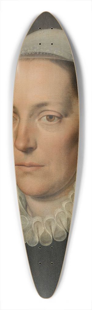 Pieter Pourbus - Portrait of a Woman 39.3 inch art pintail longboard deck