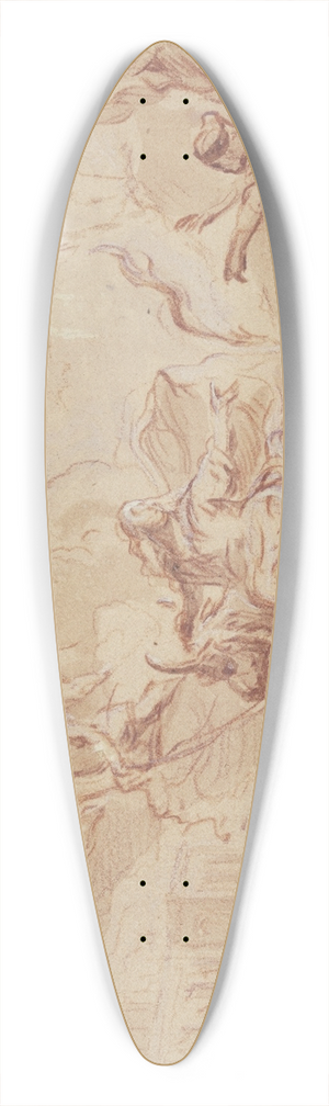 Pieter Tanj - Abduction of Europa 39.3 inch art pintail longboard deck