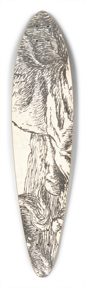 Pieter van Laer - To dde heste 39.3 inch art pintail longboard deck