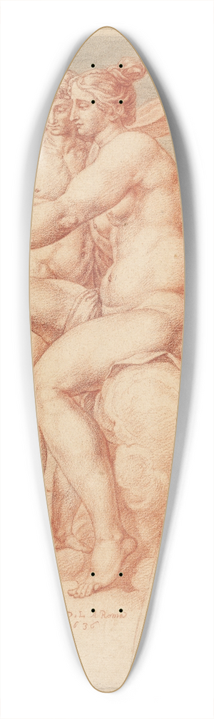 Pieter van Lint - Venus and Cupid (after Raphael) 39.3 inch art pintail longboard deck Pieter van Lint - Venus and Cupid (after Raphael) 39.3 inch art pintail longboard deck