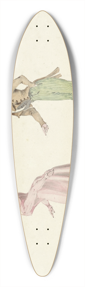 Pieter van Loon - Dansend paar 39.3 inch art pintail longboard deck