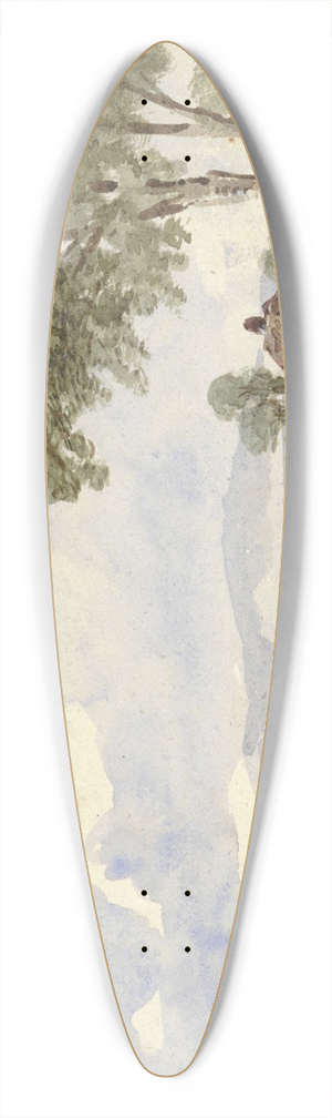 Pieter van Loon - Landschap met boerderij 39.3 inch art pintail longboard deck