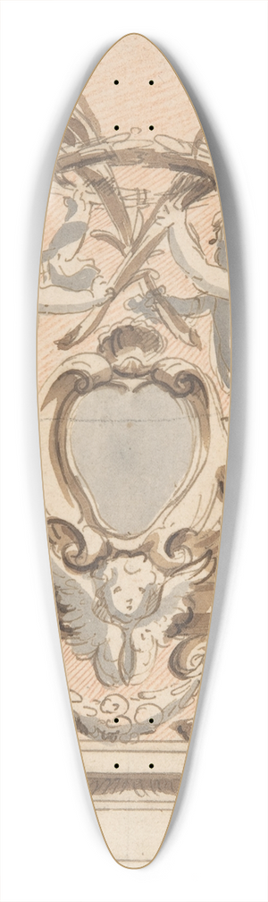 Pieter Verbruggen the Younger - Design for a reliquary 39.3 inch art pintail longboard deck