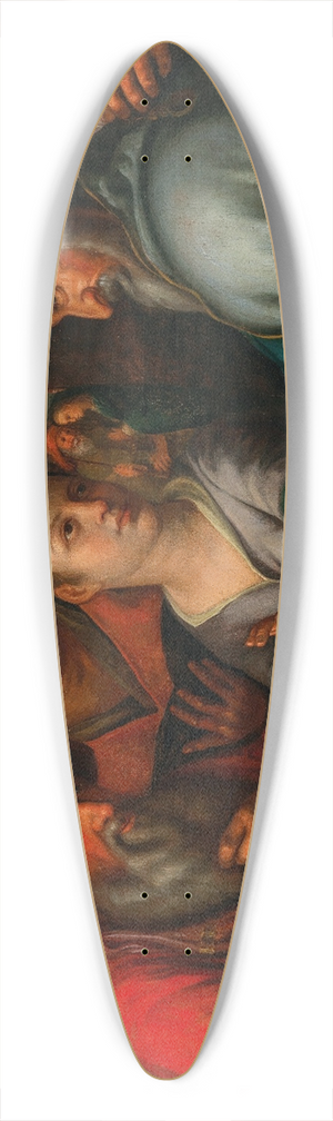 Pieter Wtewael - Christ among the Doctors 39.3 inch art pintail longboard deck