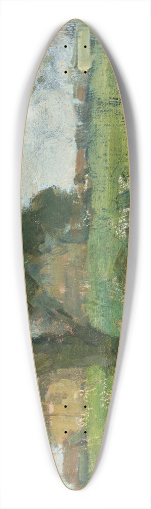 Piet Mondrian - Farm Setting With Foreground Tree And Irrigation Ditch 39.3 inch art pintail longboard deck