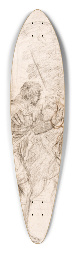 Pietro da Cortona - Saint Being Led to Her Martyrdom 39.3 inch art pintail longboard deck