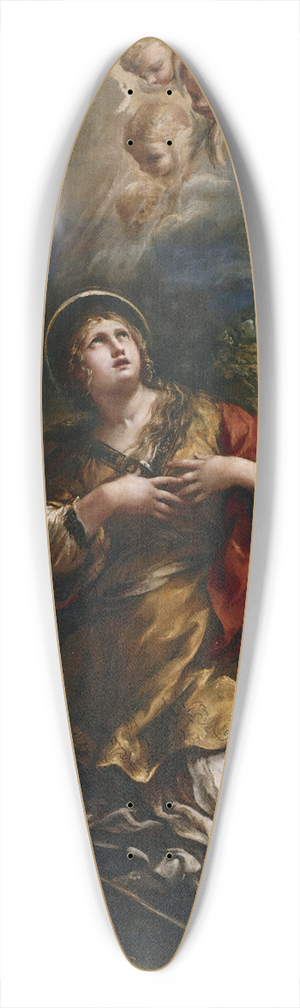 Pietro da Cortona - Saint Martina Refuses to Adore the Idols 39.3 inch art pintail longboard deck