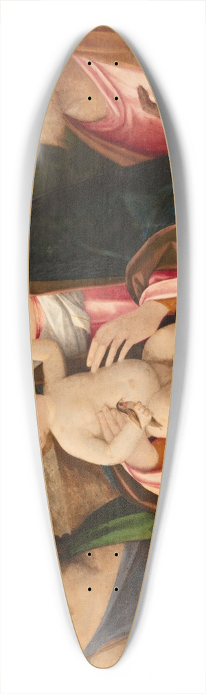 Pietro degli Ingannati - Virgin and Child 39.3 inch art pintail longboard deck
