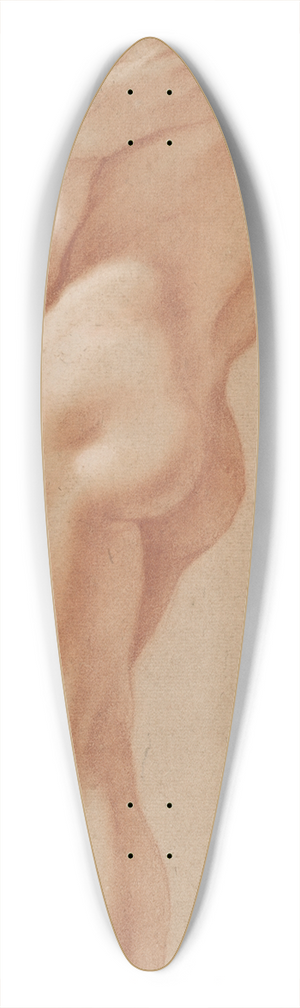 Pietro Faccini - Standing Male Nude Seen from Behind 39.3 inch art pintail longboard deck