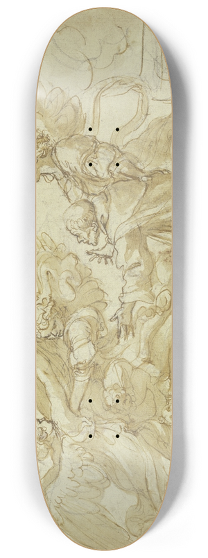 Cosimo Ulivelli - Der Heilige Franziskus wird in den Himmel aufgenommen 8.25 inch art skate deck