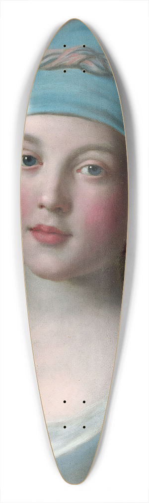 Pietro Rotari - Portrait Of A Russian Girl In A Blue Dress 39.3 inch art pintail longboard deck
