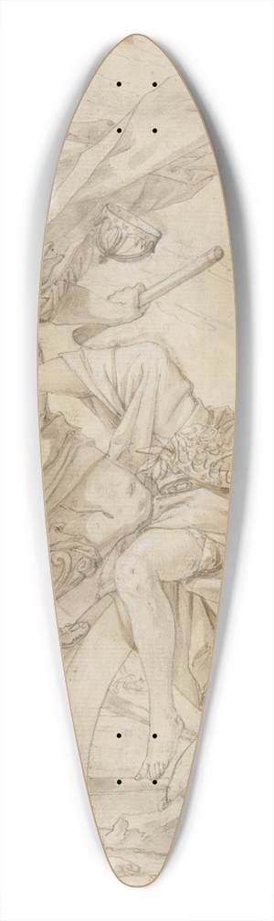Pietro Testa - Allegory of Fortune 39.3 inch art pintail longboard deck