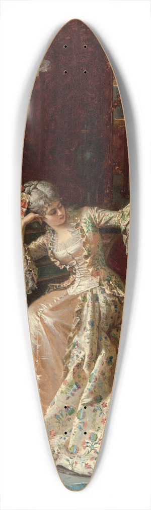 Pio Ricci - The salon 39.3 inch art pintail longboard deck