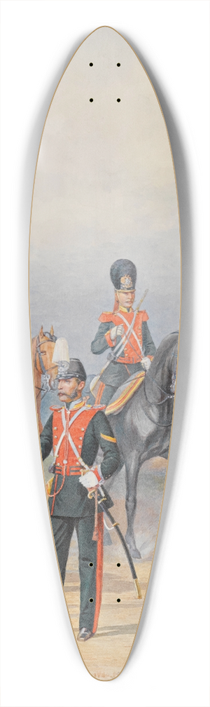 Piotr Ivanovich Balashov - A Group Of Officers And Men Of The Life Guards Dragoon Regiment 39.3 inch art pintail longboard deck