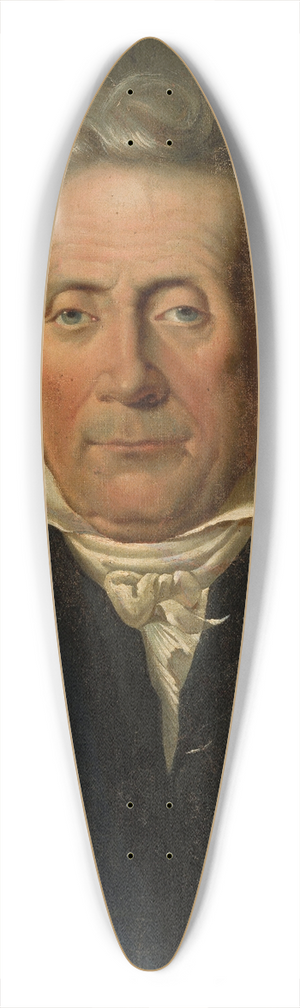 Piotr Le Brun - Portrait of Nicolas Demimuid 39.3 inch art pintail longboard deck